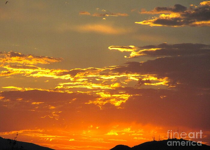 Beautiful Sunset Greeting Card featuring the photograph With Love from Sparks NV by Phyllis Kaltenbach
