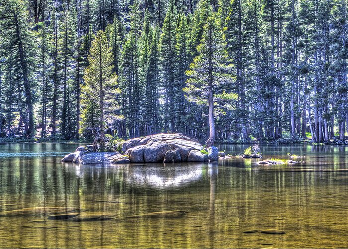 Woods Lake Greeting Card featuring the photograph Woods Lake 1 by SC Heffner