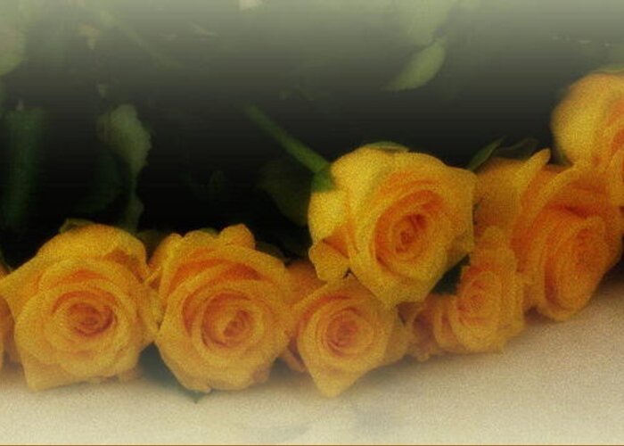 Roses Greeting Card featuring the photograph Yellow Roses by Lainie Wrightson