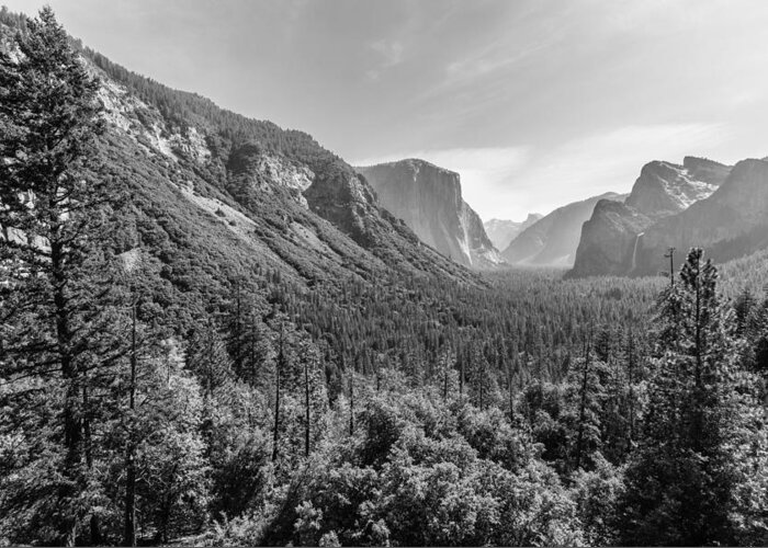 Yosemite Greeting Card featuring the photograph Yosemite Tunnel View by Mike Evangelist