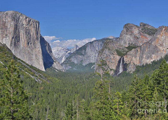 Yosemite Valley Greeting Card featuring the photograph Yosemite Valley by Bill Singleton