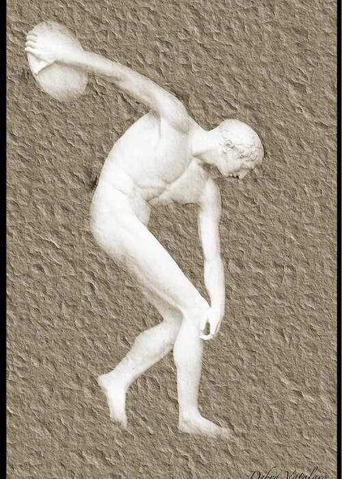 Athlete 2 Greeting Card featuring the photograph Athlete 2 #1 by Debra   Vatalaro
