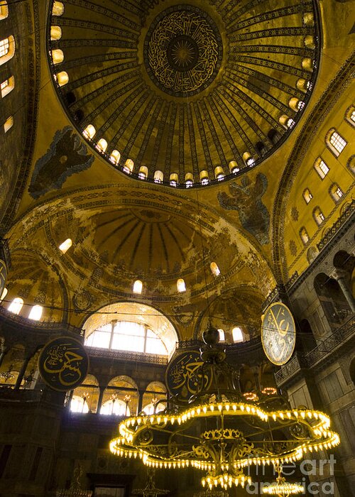 Istanbul Greeting Card featuring the photograph Hagia Sofia #1 by Leslie Leda