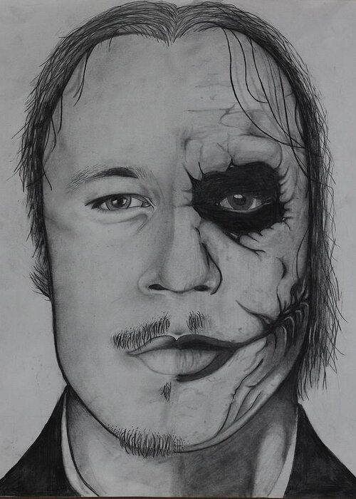 Heath Ledger Joker Drawing Sketch  Drawing Skill