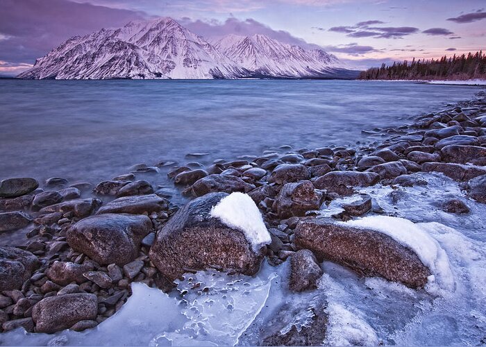 Light Greeting Card featuring the photograph Kathleen Lake At Sunrise, Kluane #1 by Robert Postma