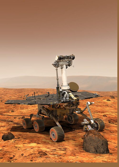 Journey Greeting Card featuring the photograph Mars Exploration Rover #1 by Nasa