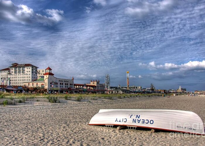 Beach Greeting Card featuring the photograph Ocean City Beach #1 by John Loreaux