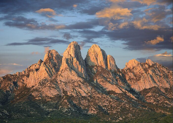 00438928 Greeting Card featuring the photograph Organ Mountains Near Las Cruces New by Tim Fitzharris