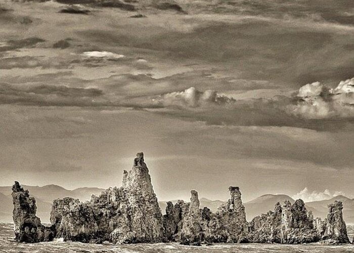 Hiking Greeting Card featuring the photograph Tufas At Mono Lake, California #1 by Chris Bechard