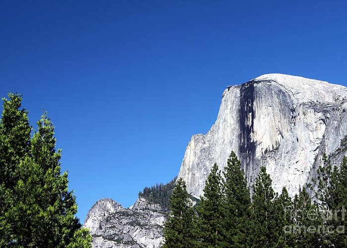 Nature Greeting Card featuring the photograph Yosemite Half Dome #1 by Henrik Lehnerer