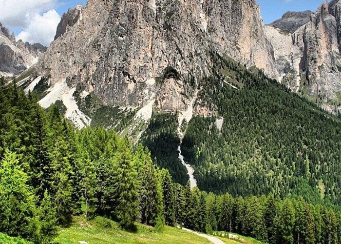 Mountains Greeting Card featuring the photograph Dolomites #11 by Luisa Azzolini