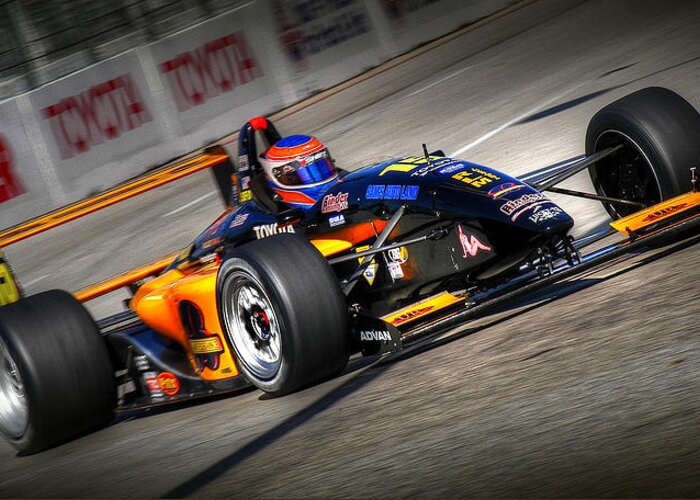 Indy Car Greeting Card featuring the photograph Lbgp #18 by Craig Incardone