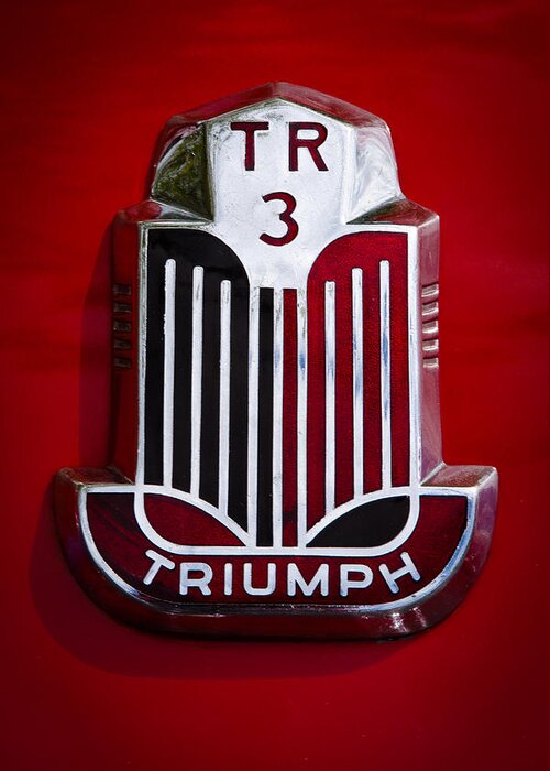 1960 Triumph Tr3a Greeting Card featuring the photograph 1960 Triumph TR3A by David Patterson
