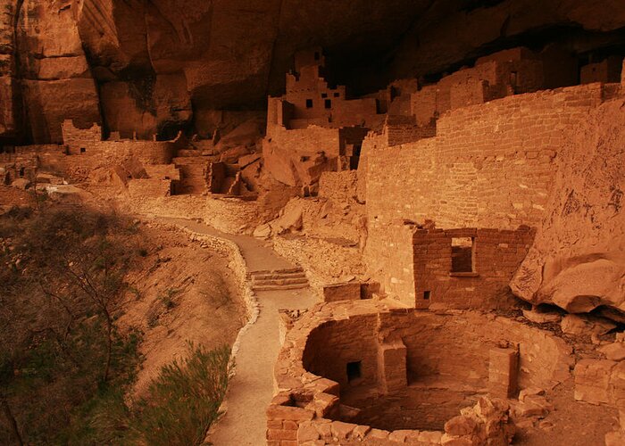 Cliff Palace Greeting Card featuring the photograph Cliff Palace Mesa Verde National Park #2 by Benjamin Dahl