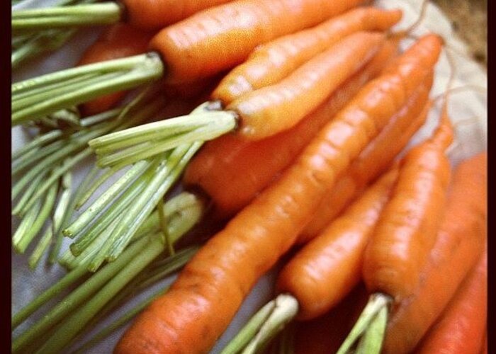 Carrots Greeting Card featuring the photograph Instagram Photo #2 by Adina St John