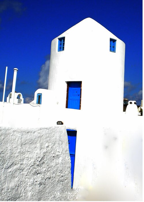 Colette Greeting Card featuring the photograph Santorini Beauty Greece by Colette V Hera Guggenheim