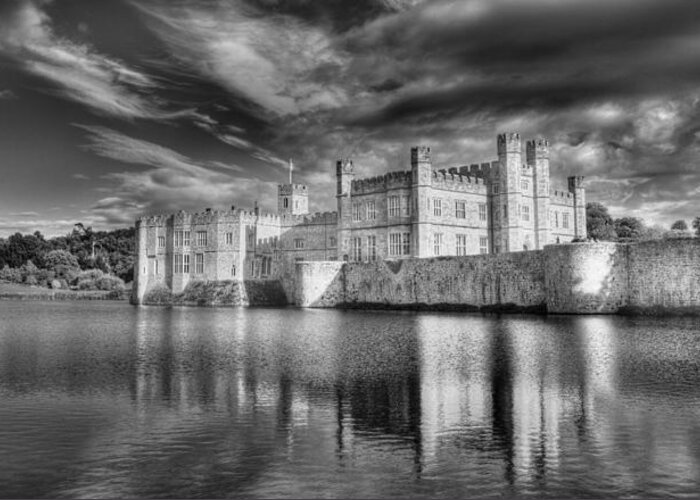 Leeds Castle Greeting Card featuring the photograph Leeds Castle Reflections #3 by Chris Thaxter