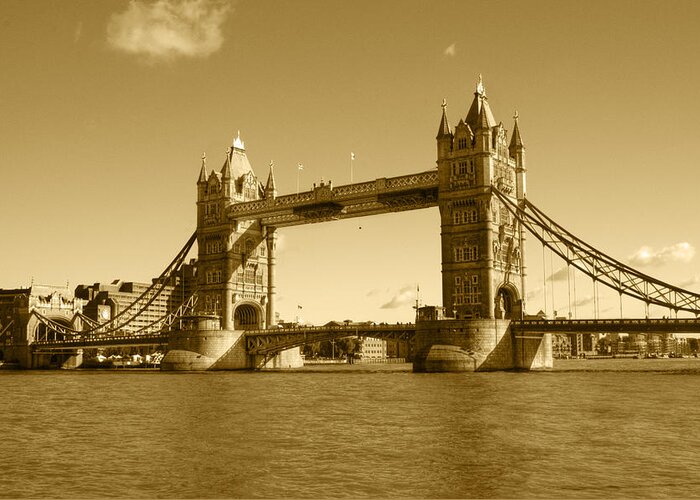 Tower Bridge Greeting Card featuring the photograph Tower Bridge #3 by Chris Day