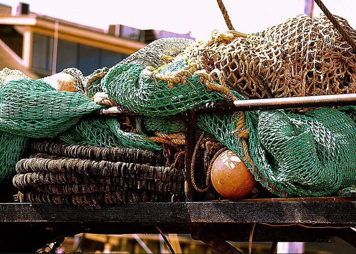 New Bedford Greeting Card featuring the photograph Nets #4 by Marysue Ryan