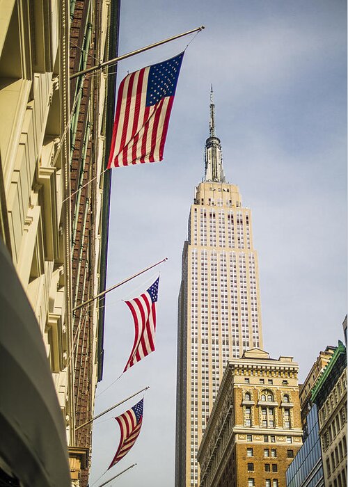 Empire State Building Greeting Card featuring the photograph Empire State Building #6 by Theodore Jones