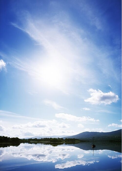 Blue Sky Greeting Card featuring the photograph Kenmare Bay, Dunkerron Islands, Co #5 by The Irish Image Collection 