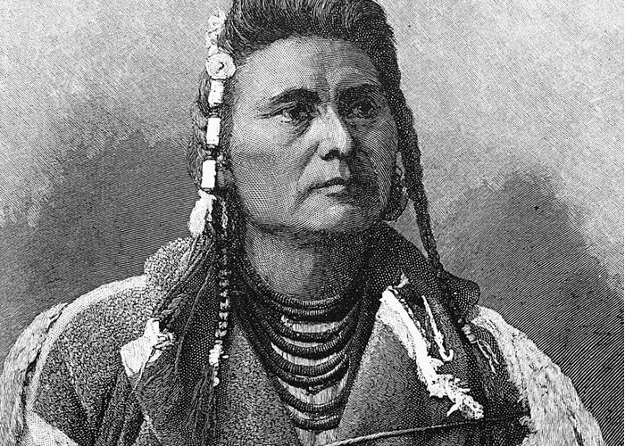 19th Century Greeting Card featuring the photograph Chief Joseph (1840-1904) #6 by Granger
