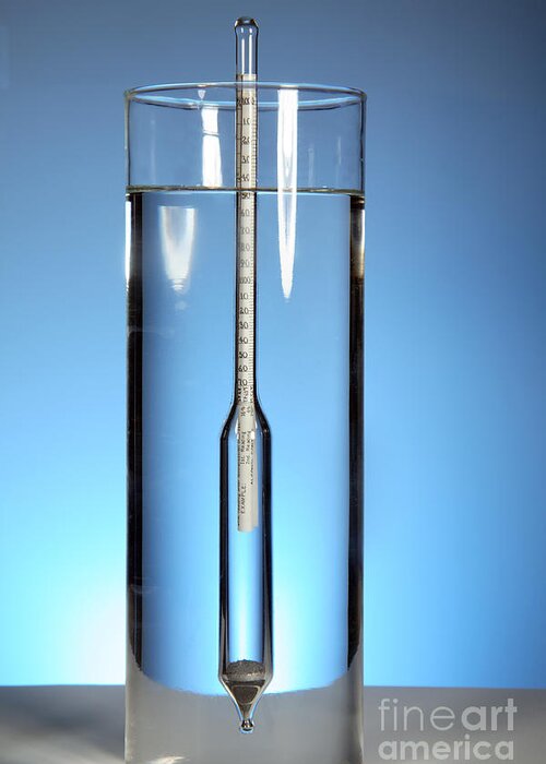 Hydrometer Greeting Card featuring the photograph A Hydrometer by Ted Kinsman