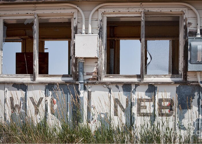 Abandoned Greeting Card featuring the photograph Abandoned on State Line by Lawrence Burry