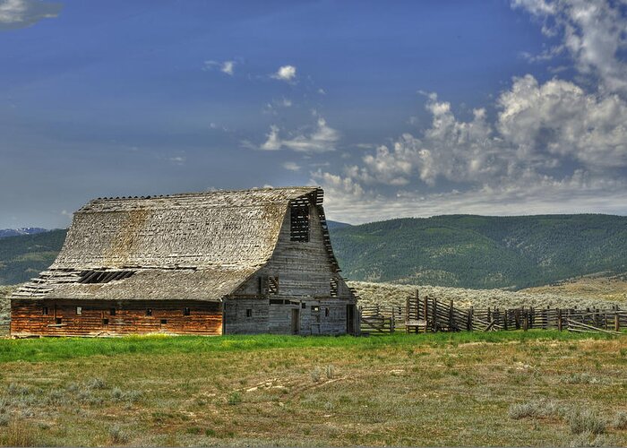Montana Greeting Card featuring the photograph Abandoned Ranch by Don Wolf