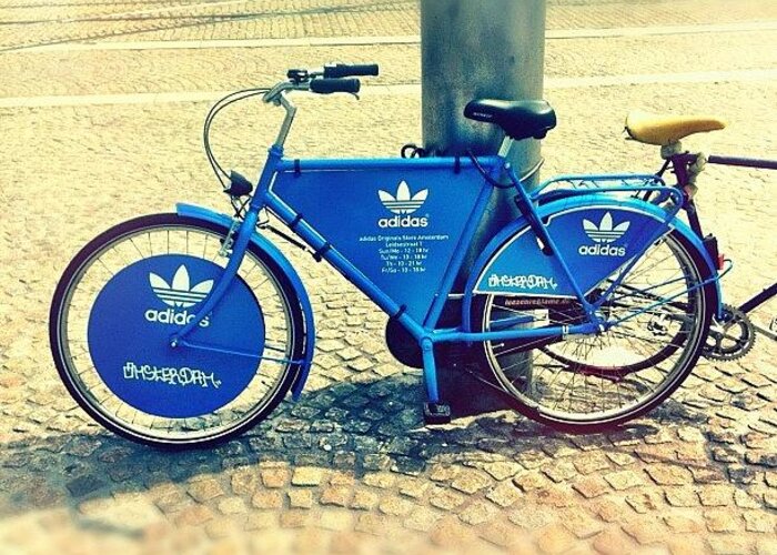 adidas #bike @ #amsterdam Greeting Card 