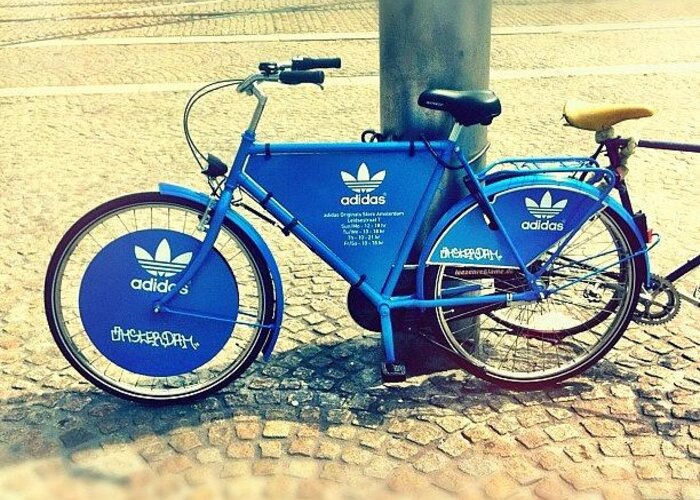 jurar O cualquiera latín adidas #bike @ #amsterdam Greeting Card by Tunc Dindas