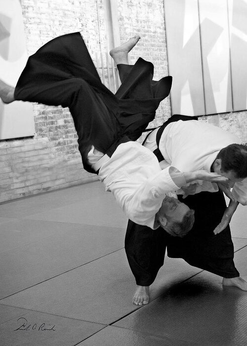 Fine Art Greeting Card featuring the photograph Aikido by Frederic A Reinecke