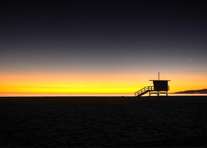 Venice Beach Greeting Card featuring the photograph All Along the Guardtower by Richard Omura
