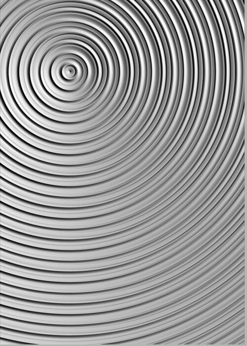 Black Greeting Card featuring the digital art Also Not A Spiral by Jeff Iverson