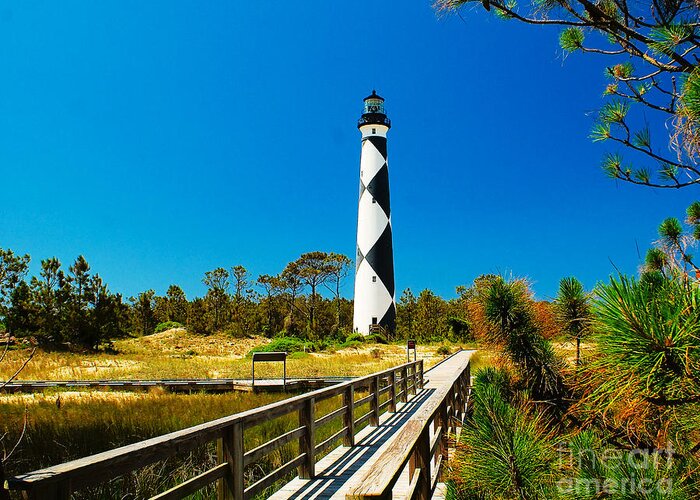 Architecture Greeting Card featuring the photograph Approach to Cape Lookout by Nick Zelinsky Jr