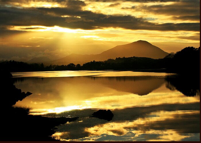 Donegal Greeting Card featuring the photograph Autumn Gold - Sheephaven, Donegal by John Soffe