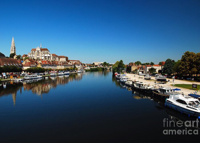 City Greeting Card featuring the photograph Auxerre France by Hannes Cmarits