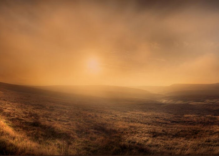 Sun Greeting Card featuring the photograph Axe Edge by Andy Astbury