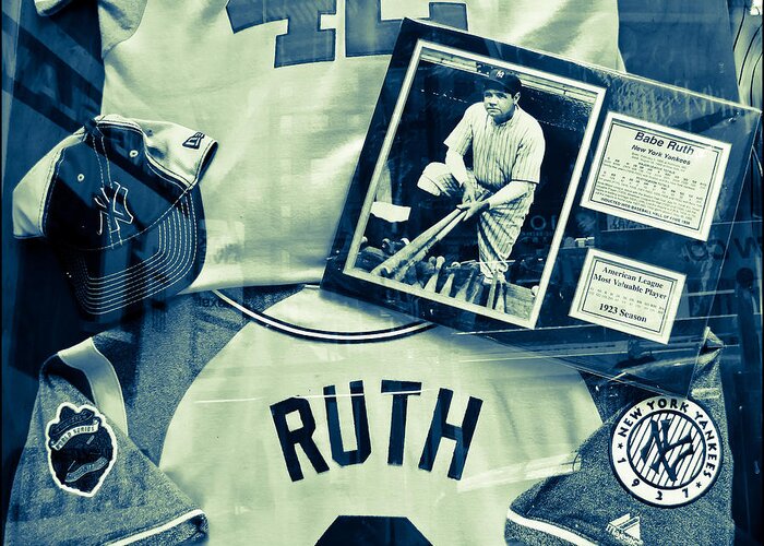 Babe Ruth Greeting Card featuring the photograph Babe by Ronda Broatch