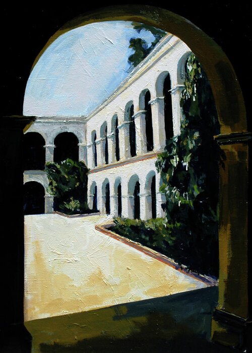 San Diego Greeting Card featuring the painting Balboa Park by Craig Morris