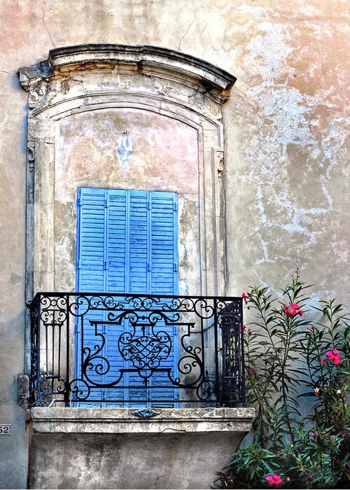 Balcony Greeting Card featuring the photograph Balcony Provence France by Dave Mills