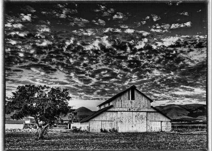 Barn Greeting Card featuring the photograph Barn at Sunset by Beth Sargent