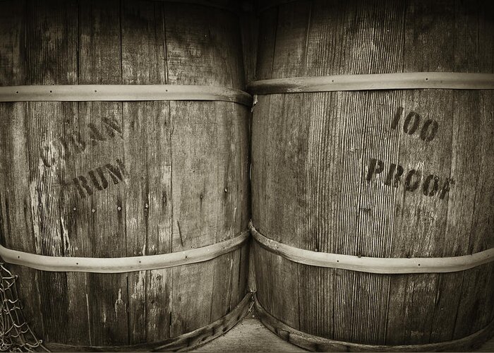 Barrels Greeting Card featuring the photograph Barrels of Booze by Sherri Meyer