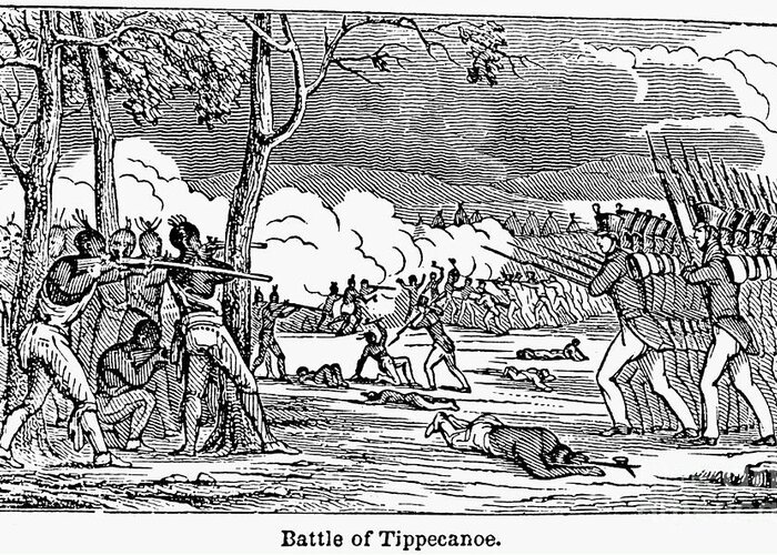 1811 Greeting Card featuring the photograph Battle Of Tippecanoe by Granger