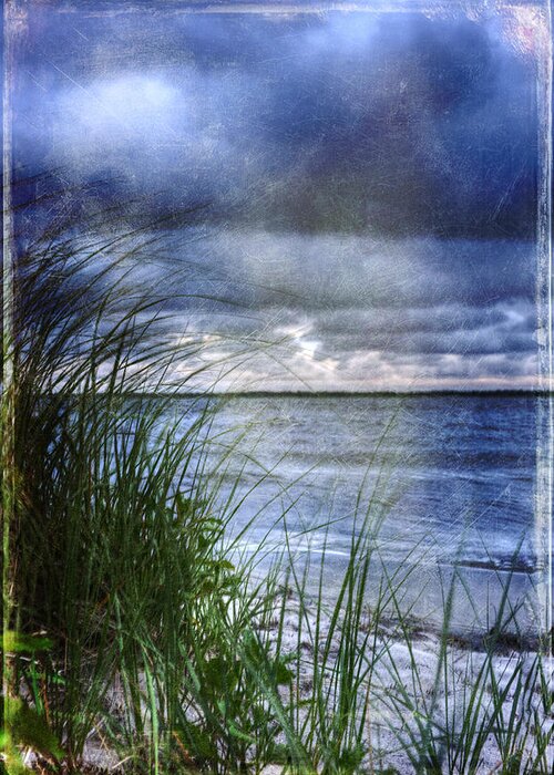 Beach Greeting Card featuring the photograph Blue night by Roni Chastain