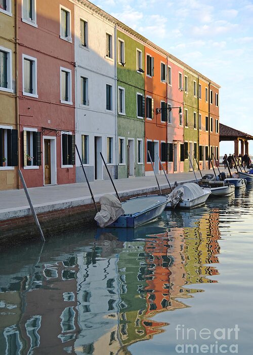 Burano Greeting Card featuring the photograph Burano Canal by Rebecca Margraf