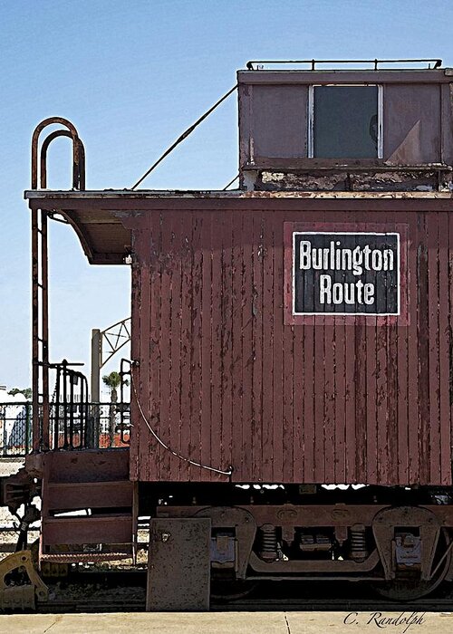 Burlington Railroad Greeting Card featuring the photograph Burlington Route by Cheri Randolph