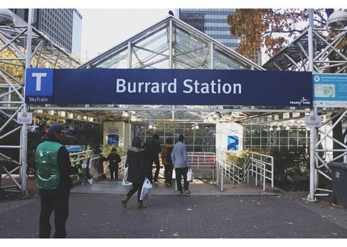Downtown Greeting Card featuring the photograph Burrard Station. [11.09.12] // by Mark Rabe