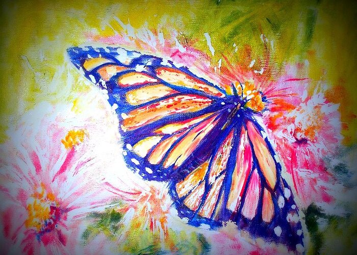 Butterfly Greeting Card featuring the mixed media Butterfly Beauty 3 by Raymond Doward