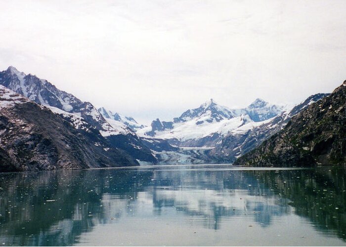 Seascapes Photographs Greeting Card featuring the photograph Calm Glacier Bay by C Sitton